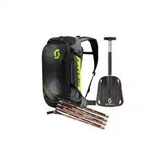 Spade, søkestang og sekk