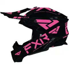 Helium Race Div Helmet w/ Auto Buckle Black/Elec Pink