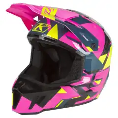 F3 Carbon Helmet ECE Raid Knockout Pink - Hi-Vis