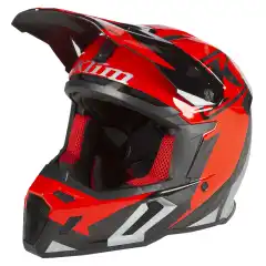 F5 Helmet ECE Amp Fiery Red - Metallic Silver