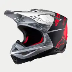 Helmet SM10 Flood Silver/Black/Orange