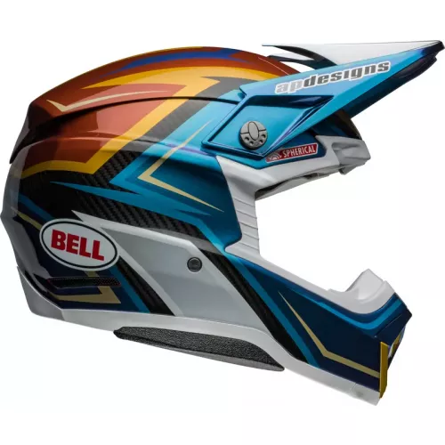 Bell Moto-10 Spherical Helmet - Tomac Replica 24 Gloss White/gold -