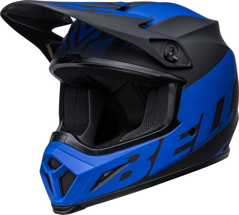 Bell Mx-9 Mips Helmet Disrupt Matte Black/blue